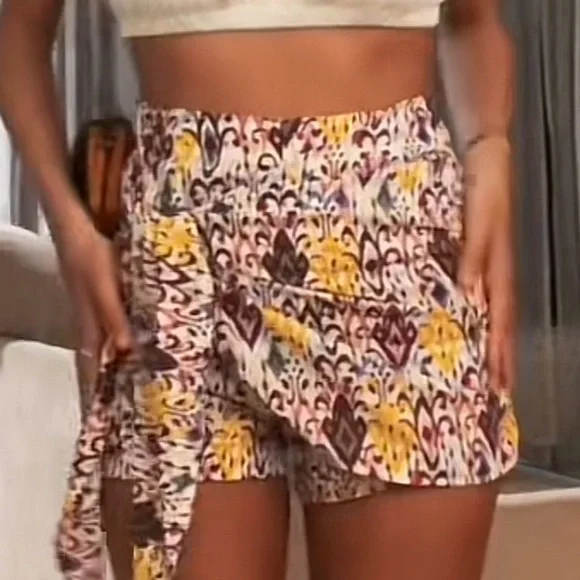 Zara Linen Mini Skirt - Picture 4 of 5